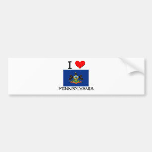 I Love Pennsylvania Bumper Sticker
