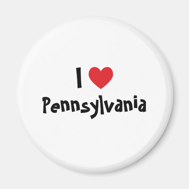 I Love Pennsylvania Magnet (Front)