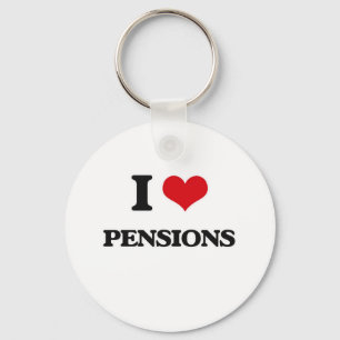 I Love Pensions Key Ring