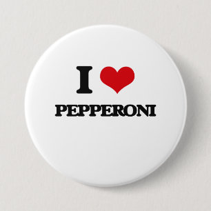 I Love Pepperoni 7.5 Cm Round Badge