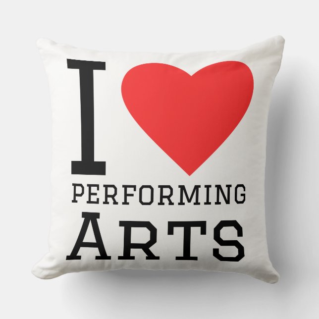I love performing arts cushion (Front)