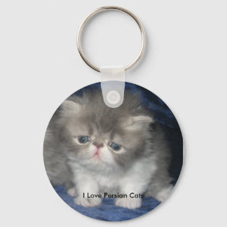 I Love Persian Cats Keychain