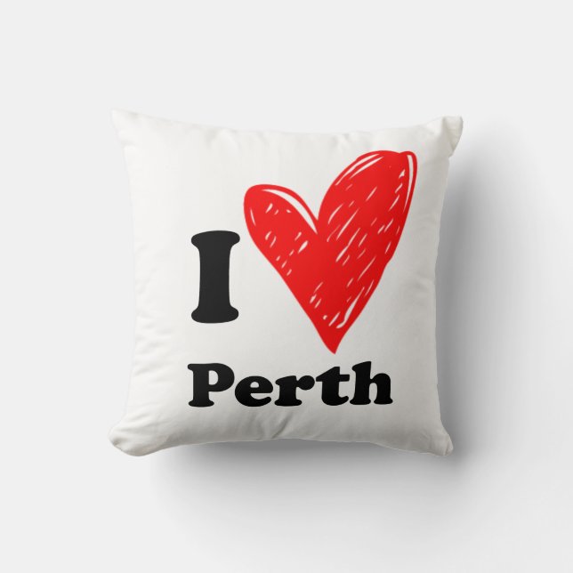 I love Perth Cushion (Front)