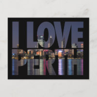 I Love Perth Postcard