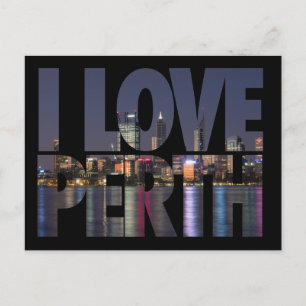 I  Love Perth Postcard
