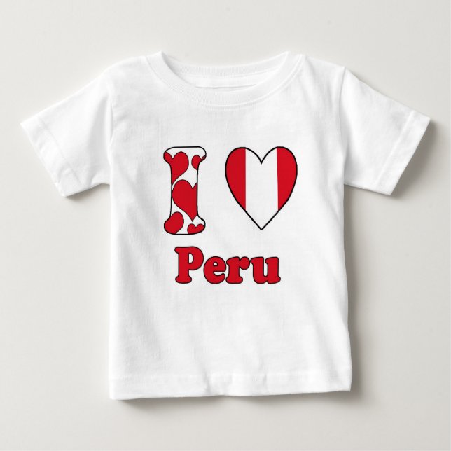 I love Peru Baby T-Shirt (Front)