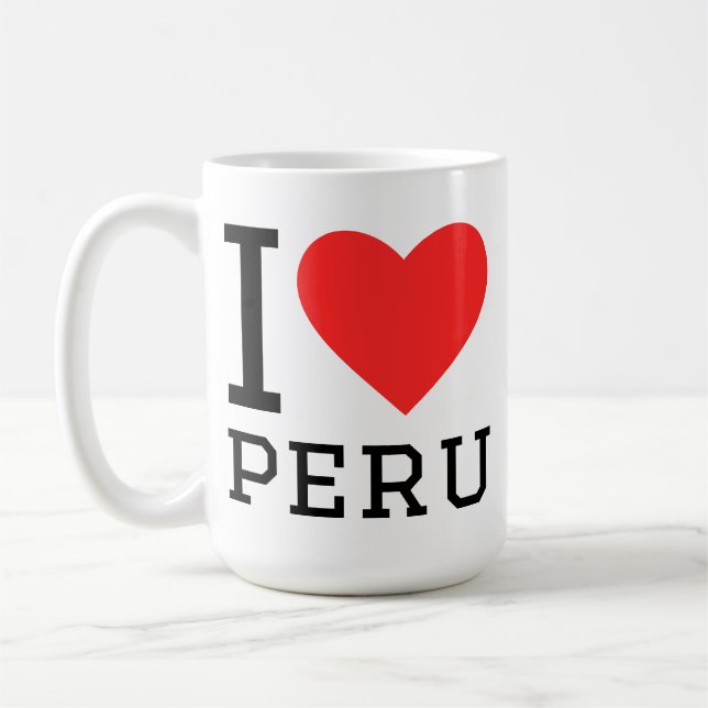 I love peru coffee mug (Left)