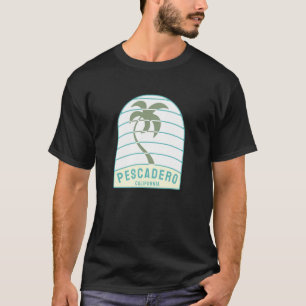 I Love Pescadero Beach California Palm Tree CA Vac T-Shirt