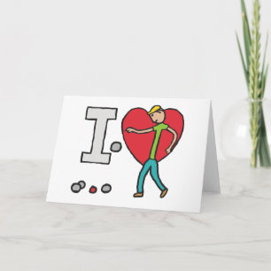 I Love Petanque Card