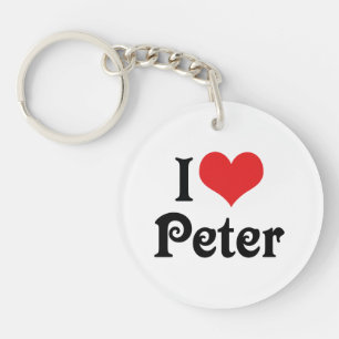 I Love Peter Key Ring