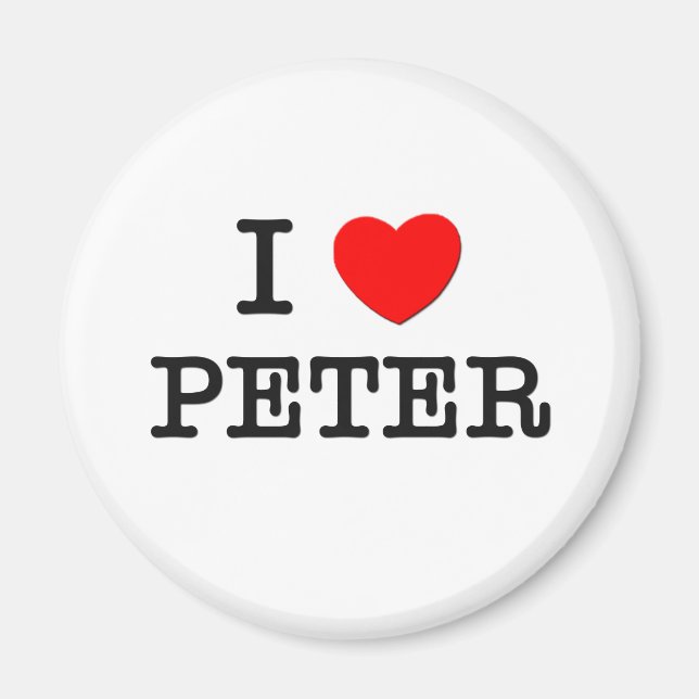 I Love Peter Magnet (Front)
