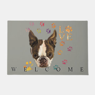 I Love Pets Doormat Puppy - Welcome