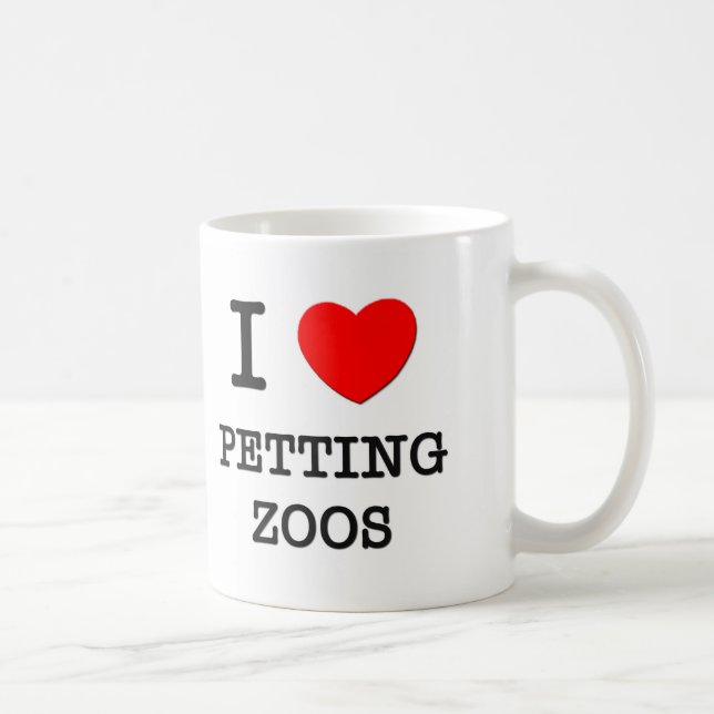 I Love Petting Zoos Coffee Mug (Right)