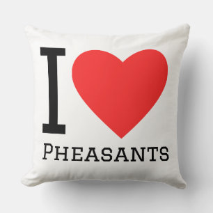 I love pheasants cushion