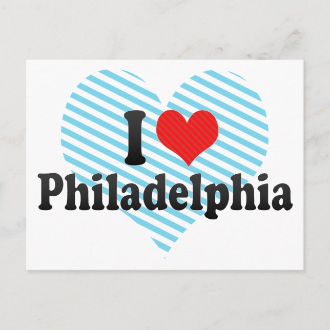 I Love Philadelphia Postcard (Front)