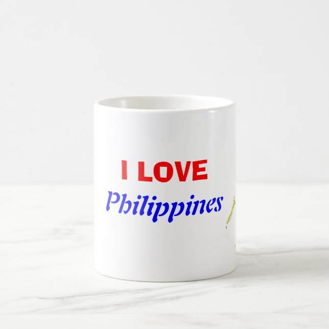 I Love Philippines Coffee Mug (Center)