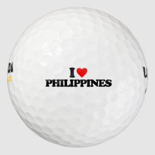 I LOVE PHILIPPINES GOLF BALLS