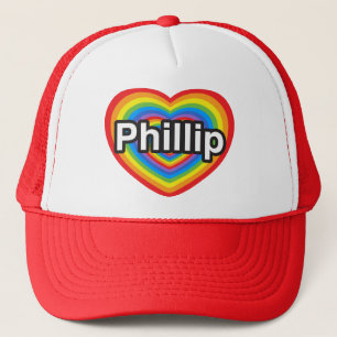 I love Phillip. I love you Phillip. Heart Trucker Hat