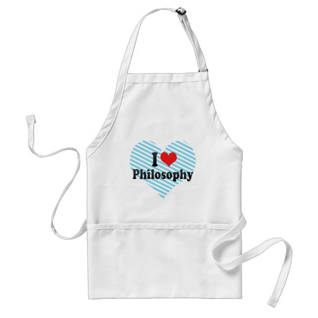 I Love Philosophy Standard Apron (Front)