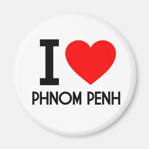 I Love Phnom Penh Magnet