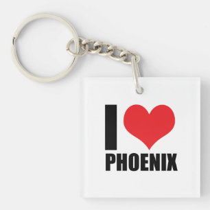 I love Phoenix Key Ring