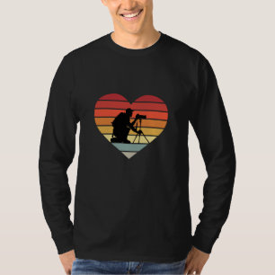 I Love Photographing Vintage Heart T-Shirt