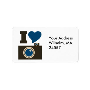 I Love Photography Label
