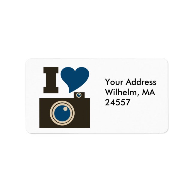 I Love Photography Label (Front)