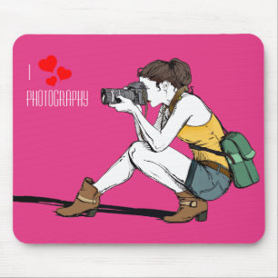 I Love Photography Mousepad