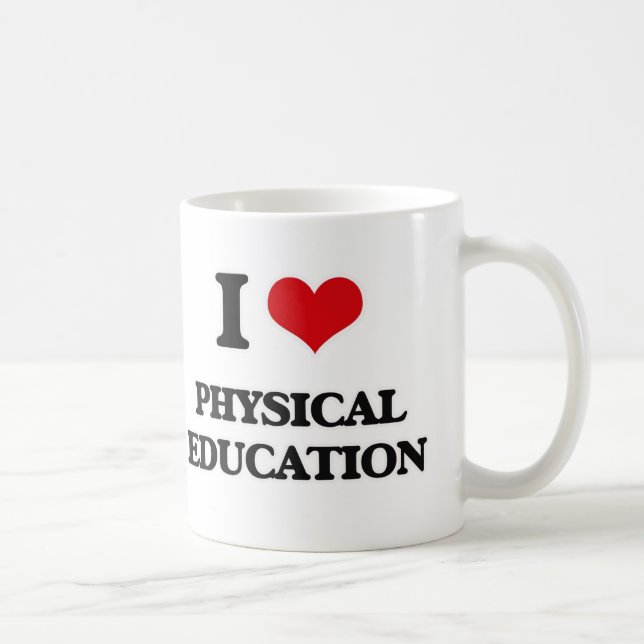I Love Physical Education Coffee Mug (Right)