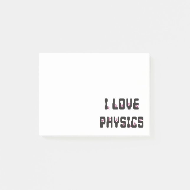 I love Physics Post-it Notes (Front)