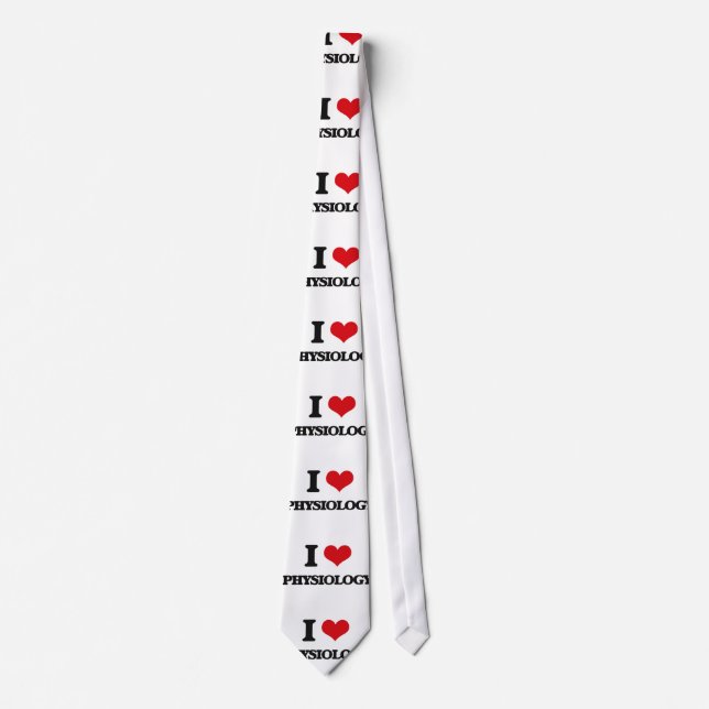 I Love Physiology Tie (Front)