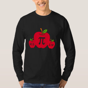 I Love Pi apple Pi Day Math Nerd Pie 3 14 Teacher T-Shirt