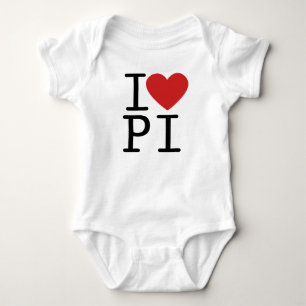 I LOVE PI BABY BODYSUIT