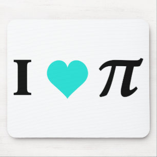 I Love Pi Mouse Pad