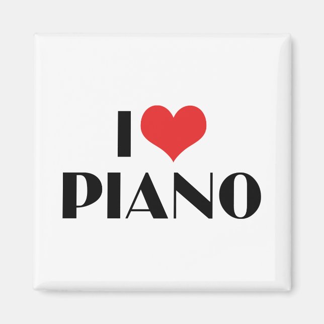 I Love Piano Magnet (Front)