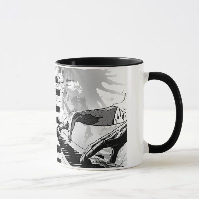 I love Piano Mug (Right)
