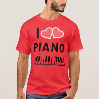 I love piano music (3) T-Shirt