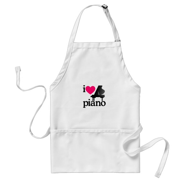 I Love Piano Standard Apron (Front)