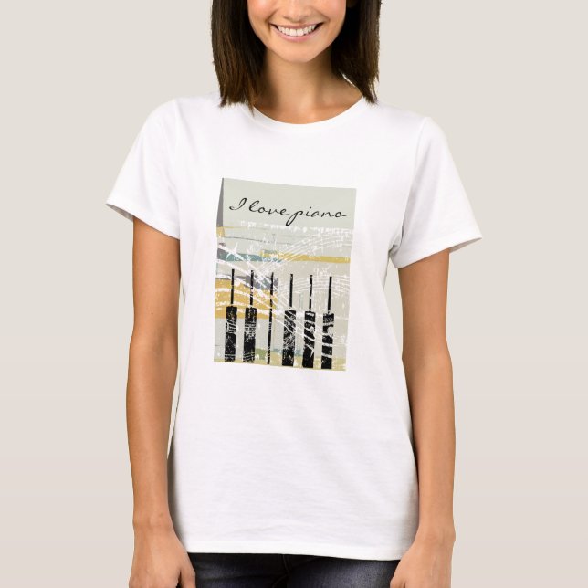 I love piano T-Shirt (Front)