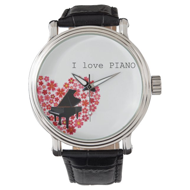 I love PIANO Watch　ピアノの腕時計 Watch (Front)