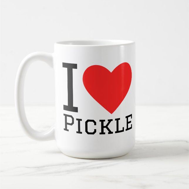 I love pickle coffee mug (Left)