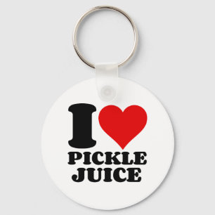 I LOVE PICKLE JUICE KEY RING