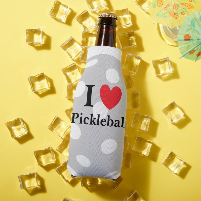 "I Love Pickleball" Bottle Cooler (In Situ Summer)