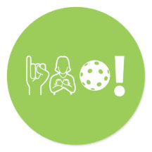 I Love Pickleball (Deaf) Sticker Sheet