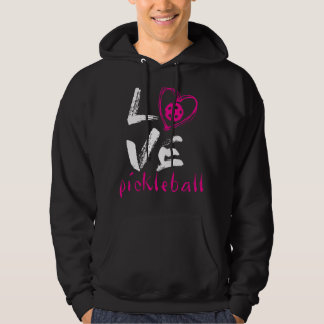 I Love Pickleball Funny Pickle Ball for Player Hoodie