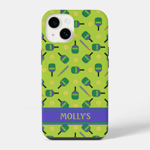 I love Pickleball green  Iphone 14 Case