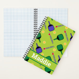 I love Pickleball green Notebook