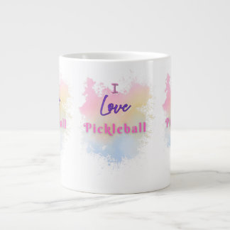 I Love Pickleball Large Coffee Mug