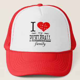 I Love Pickleball Saying Trucker Hat